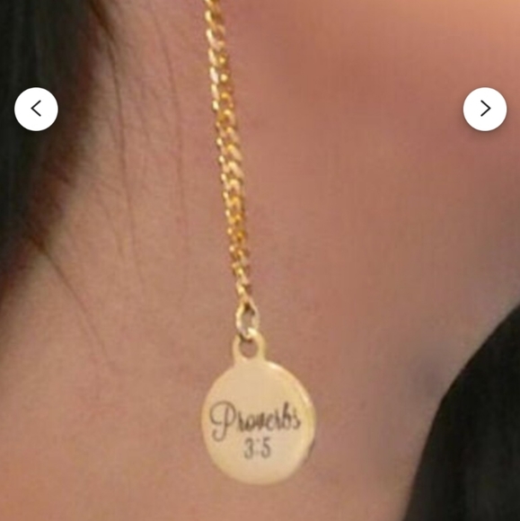 Christian Bible Verse Scripture Earrings - Picture 4 of 4